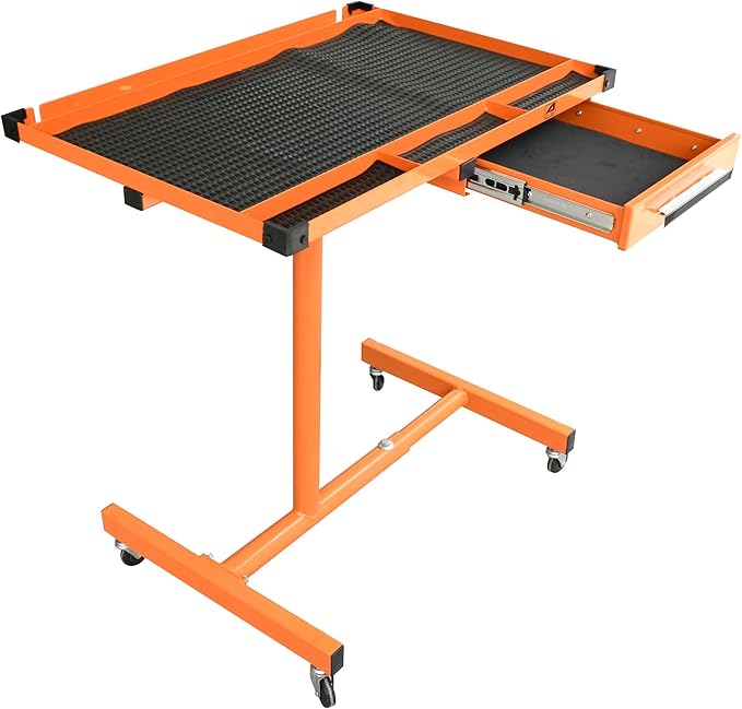 Aain Heavy Duty Adjustable Work Table with Drawers，for Garages, Repair Shops, and DIY, Portable.220 Pound Capacity.